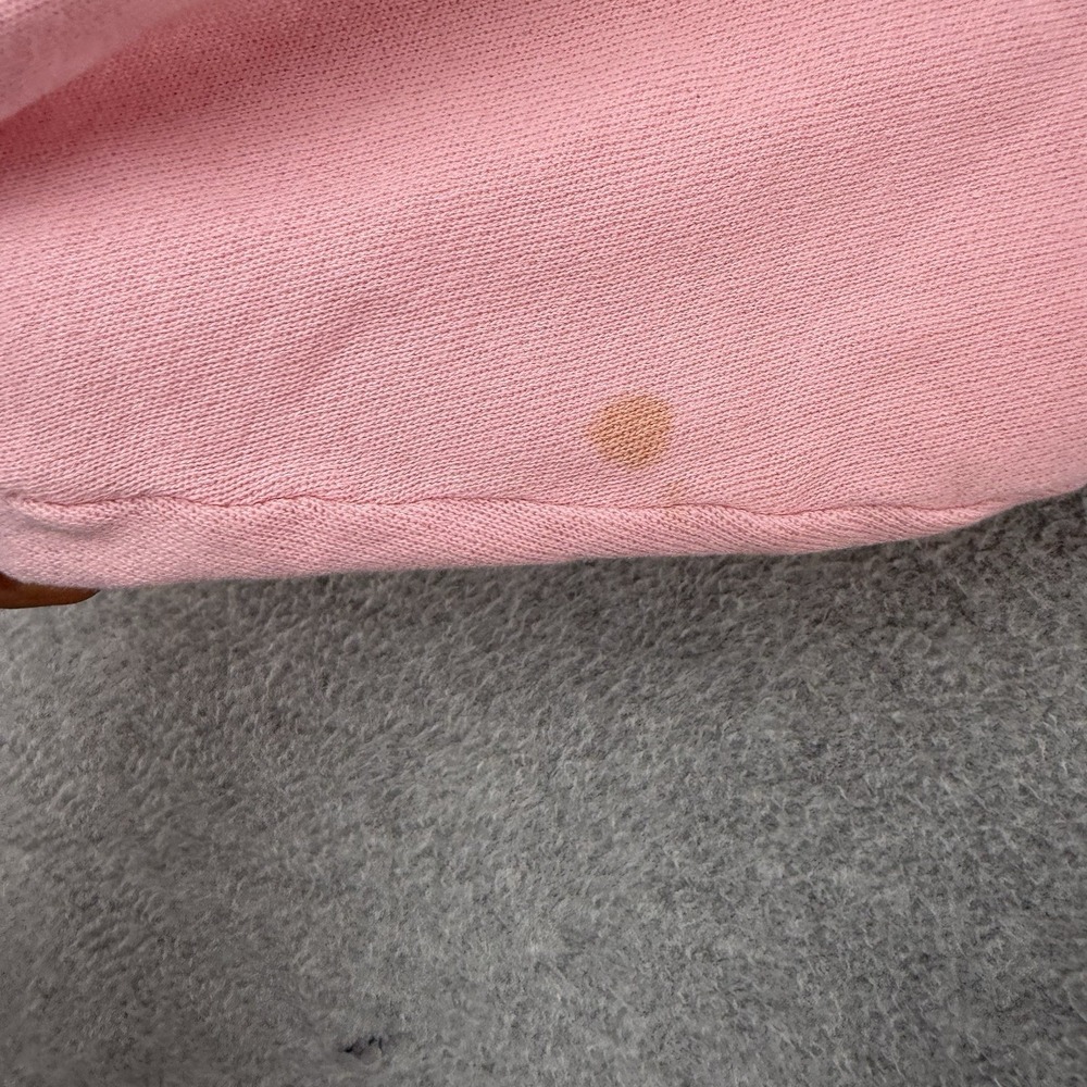 Vintage 80s Notre Dame Sweatshirt Pink Blue Raglan Letters Medium Girly Rare M - Picture 4 of 9
